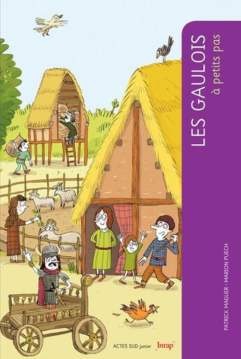 Couverture du livre « A PETITS PAS : les Gaulois » de Patrick Maguer et Marion Puech aux éditions Actes Sud Junior