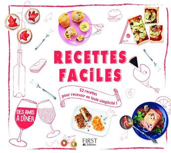 Couverture du livre « Recettes faciles » de  aux éditions First