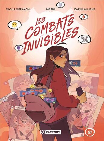 Couverture du livre « Les combats invisibles Tome 1 » de Taous Merakchi et Karim Alliane et Mashi aux éditions Dupuis