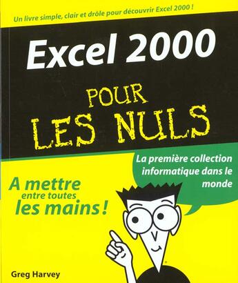 Couverture du livre « Excel 2000 Pour Les Nuls » de Gill Harvey aux éditions First Interactive