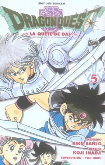 Couverture du livre « Dragon quest - la quête de Daï Tome 5 » de Riku Sanjo et Koji Inada aux éditions Delcourt