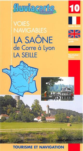 Couverture du livre « La saone de corre a lyon » de A Venir aux éditions Fluviacarte