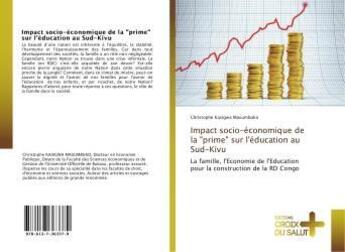 Couverture du livre « Impact socio-economique de la 