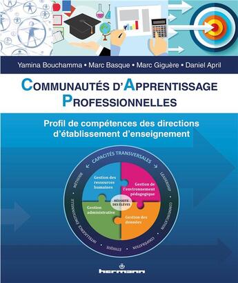 Couverture du livre « Communautés d'apprentissage professionnelles : Profil de compétences des directions d'établissement d'enseignement » de Yamina Bouchamma et Marc Giguere et Daniel April et Marc Basque aux éditions Hermann