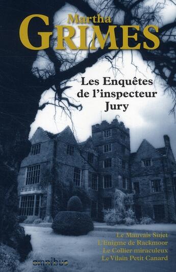 Couverture du livre « Les enquetes de l'inspecteur jury - vol01 » de Martha Grimes aux éditions Omnibus