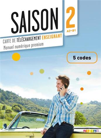 Couverture du livre « Saison 2 - Carte De Telechargement Numerique Enseignant - 5 Codes » de Cocton-M-N aux éditions Didier