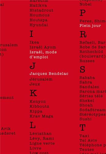 Couverture du livre « Israël, mode d'emploi » de Jacques Bendelac aux éditions Plein Jour