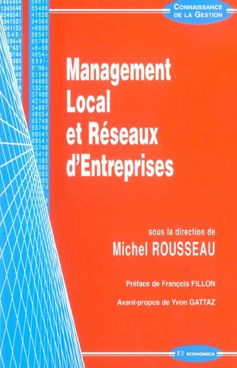 Couverture du livre « Management Local Et Reseaux D'Entreprises » de Frank Bournois et Pierre Leclair aux éditions Economica