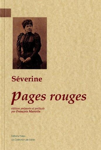 Couverture du livre « Pages rouges » de Severine aux éditions Paleo