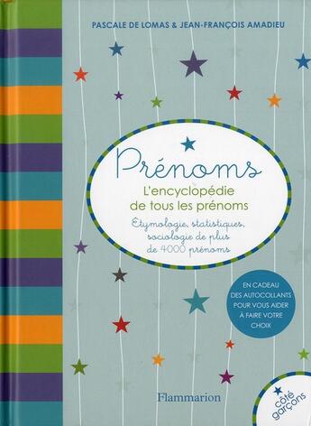 Couverture du livre « Dictionnaire des prénoms » de Pascale De Lomas aux éditions Flammarion