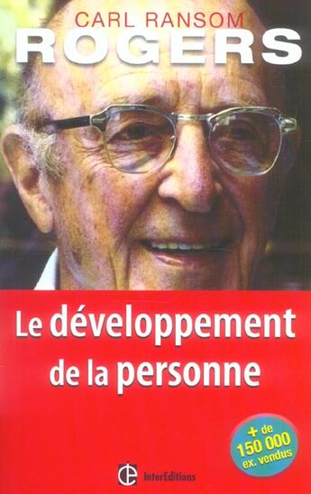 Couverture du livre « Le développement de la personne (2e édition) » de Carl R. Rogers aux éditions Intereditions