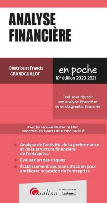 Couverture du livre « Analyse financière (édition 2020/2021) » de Beatrice Grandguillot et Francis Grandguillot aux éditions Gualino