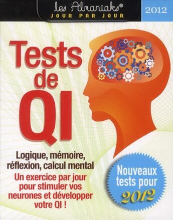 Couverture du livre « Tests de QI 2012 » de  aux éditions Editions 365