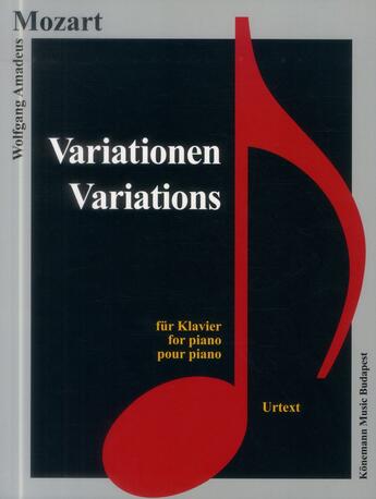 Couverture du livre « Mozart ; variations » de Wolfgang Amadeus Mozart aux éditions Place Des Victoires/kmb