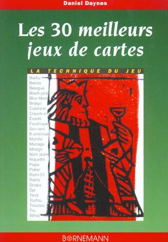 Couverture du livre « 30 meilleurs jeux de cartes » de Daynes D aux éditions Bornemann