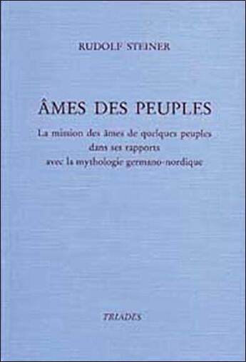 Couverture du livre « Ames Des Peuples » de  aux éditions Triades