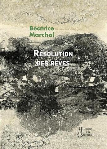 Couverture du livre « Résolution des rêves » de Beatrice Marchal aux éditions L'herbe Qui Tremble