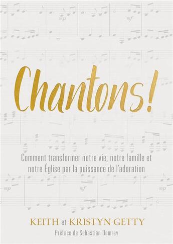 Couverture du livre « Chantons » de Getty Keith aux éditions Cruciforme