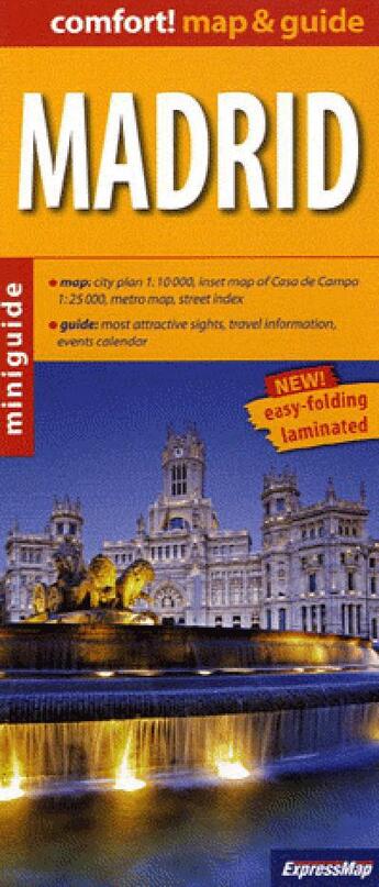 Couverture du livre « Madrid (gb) (map&guide) » de  aux éditions Expressmap