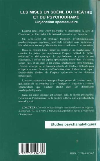 Couverture du livre « LES MISES EN SCÈNES DU THÉÂTRE ET DU PSYCHODRAME : L'injonction spectaculaire » de Maurice-David Matisson aux éditions L'harmattan