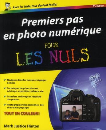 Couverture du livre « Premiers pas en photo numérique pour les nuls (2e édition) » de Julie Adair King aux éditions First Interactive