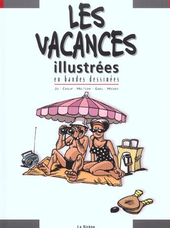 Couverture du livre « Les vacances en bd » de  aux éditions La Sirene