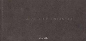 Couverture du livre « La estancia » de Mattotti aux éditions Sins Entido