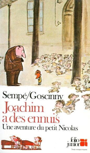 Couverture du livre « Le petit Nicolas ; Joachim a des ennuis » de Jean-Jacques Sempe et Rene Goscinny aux éditions Gallimard-jeunesse