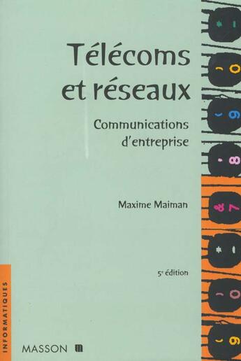 Couverture du livre « Telecoms Et Reseaux » de Maiman aux éditions Elsevier-masson