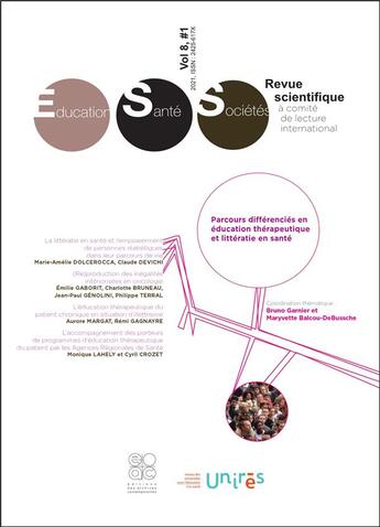 Couverture du livre « Revue education, sante, societes, vol. 8, no. 1 - parcours differencies en education therapeutique e » de Garnier aux éditions Archives Contemporaines