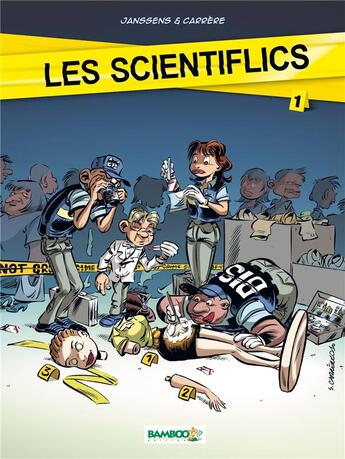 Couverture du livre « Les scientiflics Tome 1 » de Serge Carrere et Jean-Louis Janssens aux éditions Bamboo