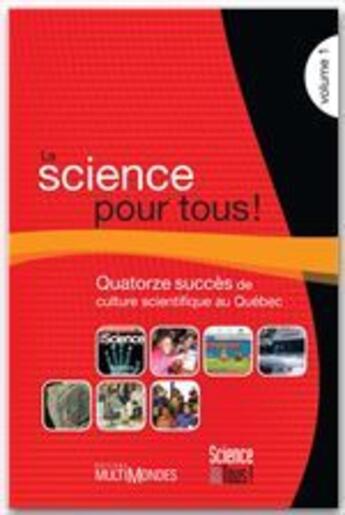 Couverture du livre « La science pour tous ! t.1 » de  aux éditions Multimondes