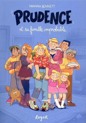 Couverture du livre « Prudence et sa famille improbable » de Hannah Bennett aux éditions Rageot