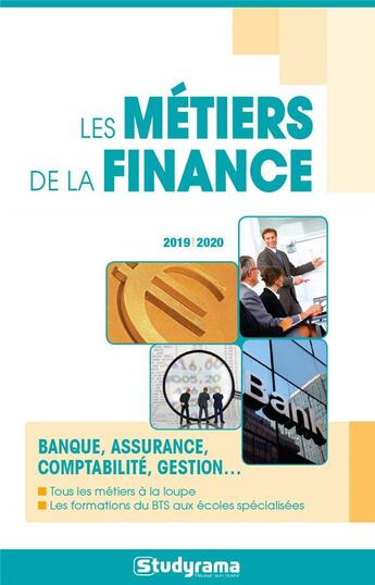 Couverture du livre « Les métiers de la finance (édition 2019/2020) » de  aux éditions Studyrama