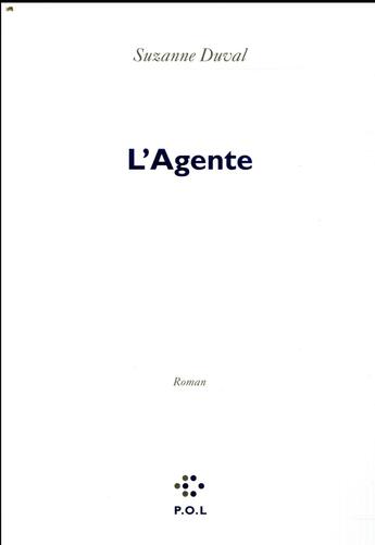 Couverture du livre « L'agente » de Suzanne Duval aux éditions P.o.l