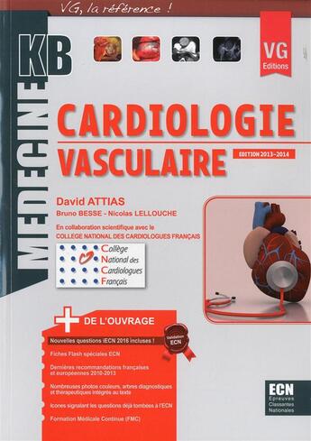 Couverture du livre « Kb cardiologie vasculaire ed 2013 » de D.Attias aux éditions Vernazobres Grego