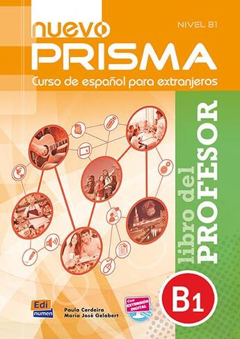 Couverture du livre « Nuevo prisma : B1 ; libro del profesor » de Paula Cerdeira Nunez aux éditions Edinumen