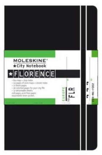 Couverture du livre « City notebook florence - couverture rigide noire » de Moleskine aux éditions Moleskine Papet