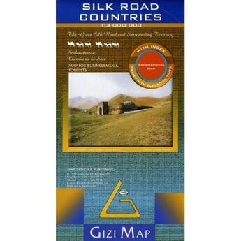 Couverture du livre « Silk road countries 1/3m (geographical) » de  aux éditions Gizimap