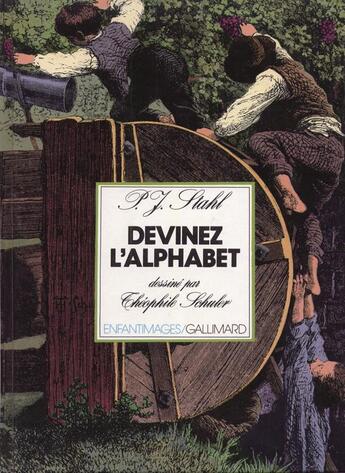 Couverture du livre « Devinez l'alphabet » de Stahl P.J. aux éditions Gallimard-jeunesse