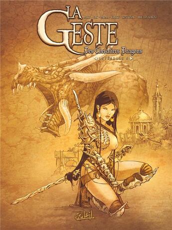 Couverture du livre « La geste des chevaliers dragons : Intégrale vol.4 : Tomes 13 à 16 » de Ange et Patrick Boutin-Gagne et Brice Cossu et Vax et Alexis Sentenac et Christophe Palma aux éditions Soleil