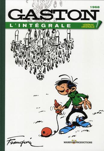 Couverture du livre « Gaston - version originale : Intégrale vol.7 : 1968 » de Andre Franquin aux éditions Marsu Productions