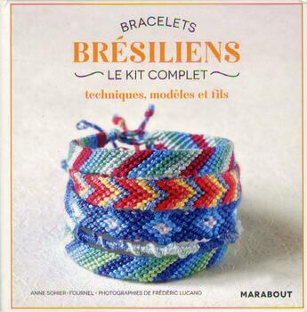 Couverture du livre « Bracelets brésiliens ; mini-coffret » de Anne Sohier-Fournel aux éditions Marabout