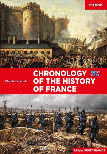 Couverture du livre « Chronologie de l'histoire de france - anglais » de Claude Lebedel aux éditions Ouest France