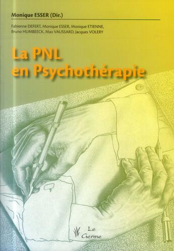 Couverture du livre « La PLN en psychotherapie » de Esser et Defert aux éditions Satas