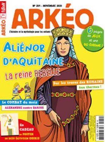 Couverture du livre « Arkeo junior n 289 alienor novembre 2020 » de  aux éditions Arkeo Junior