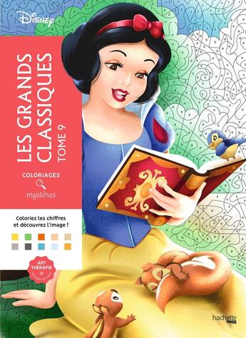 Couverture du livre « Art-thérapie ; Coloriages mystères : les grands classiques » de Eugenie Varone aux éditions Hachette Heroes