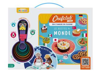 Couverture du livre « Chefclub kids ; les recettes du monde ; coffret » de  aux éditions Chefclub