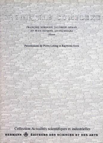 Couverture du livre « Géometrie complèxe » de  aux éditions Hermann