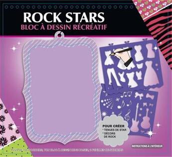 Couverture du livre « Rock stars ; bloc à dessin récréatif » de  aux éditions Cerise Bleue